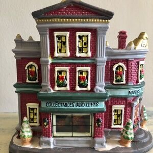 Christmas Village Holiday Time Victorian Nana's Antique Store 2015